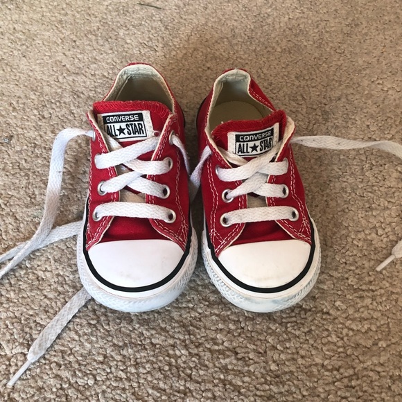 boys red converse sneakers